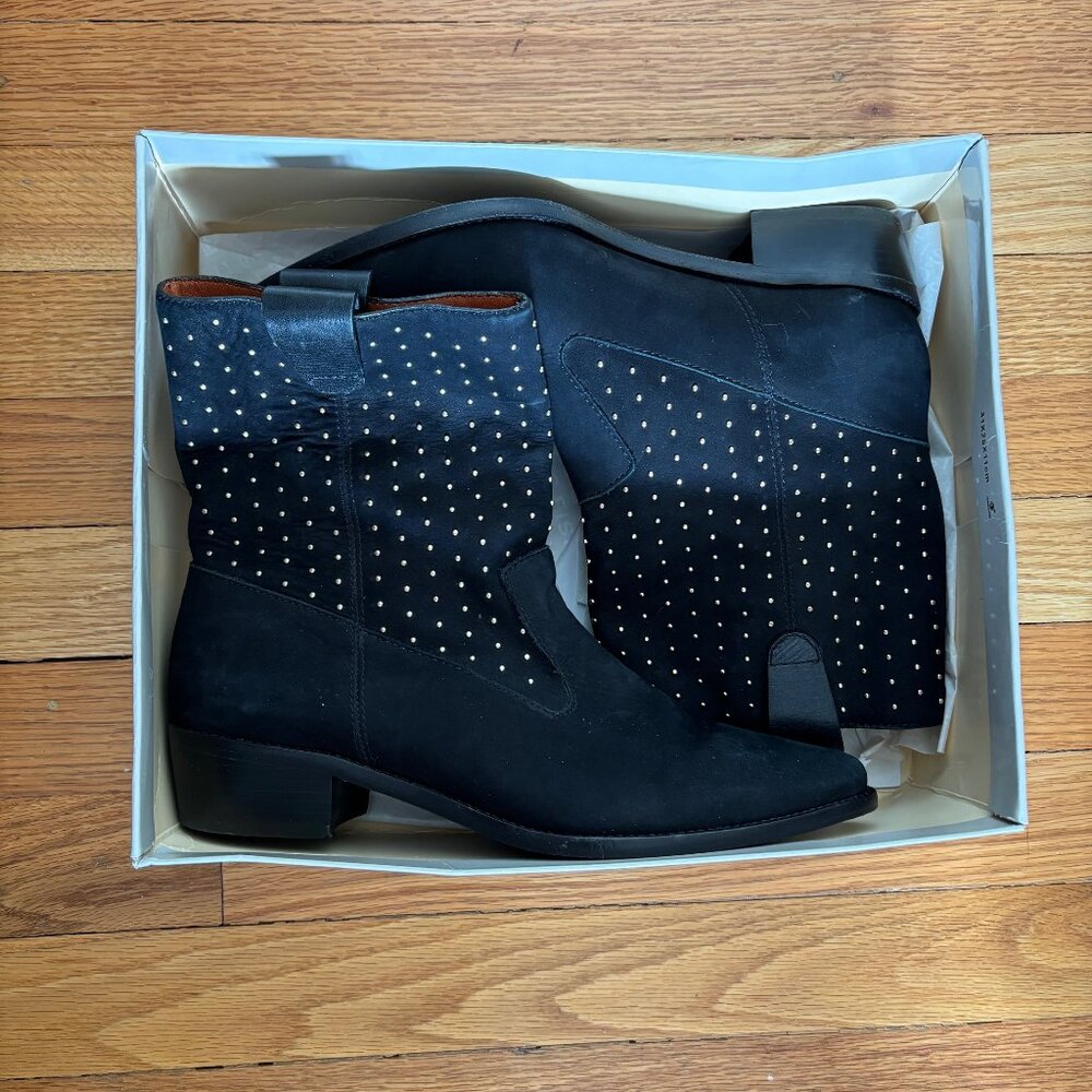 Rebecca Minkoff Studded Ankle Black Boots Size 8.5